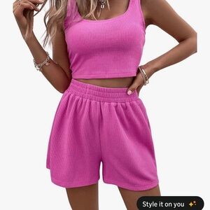 Brand New Two Piece Women's Pink Set